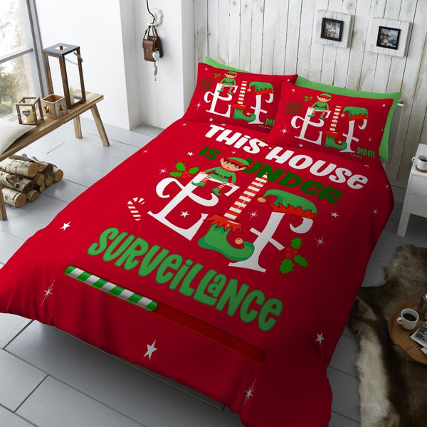 Elf Surveillance Printed Duvet Cover Set
