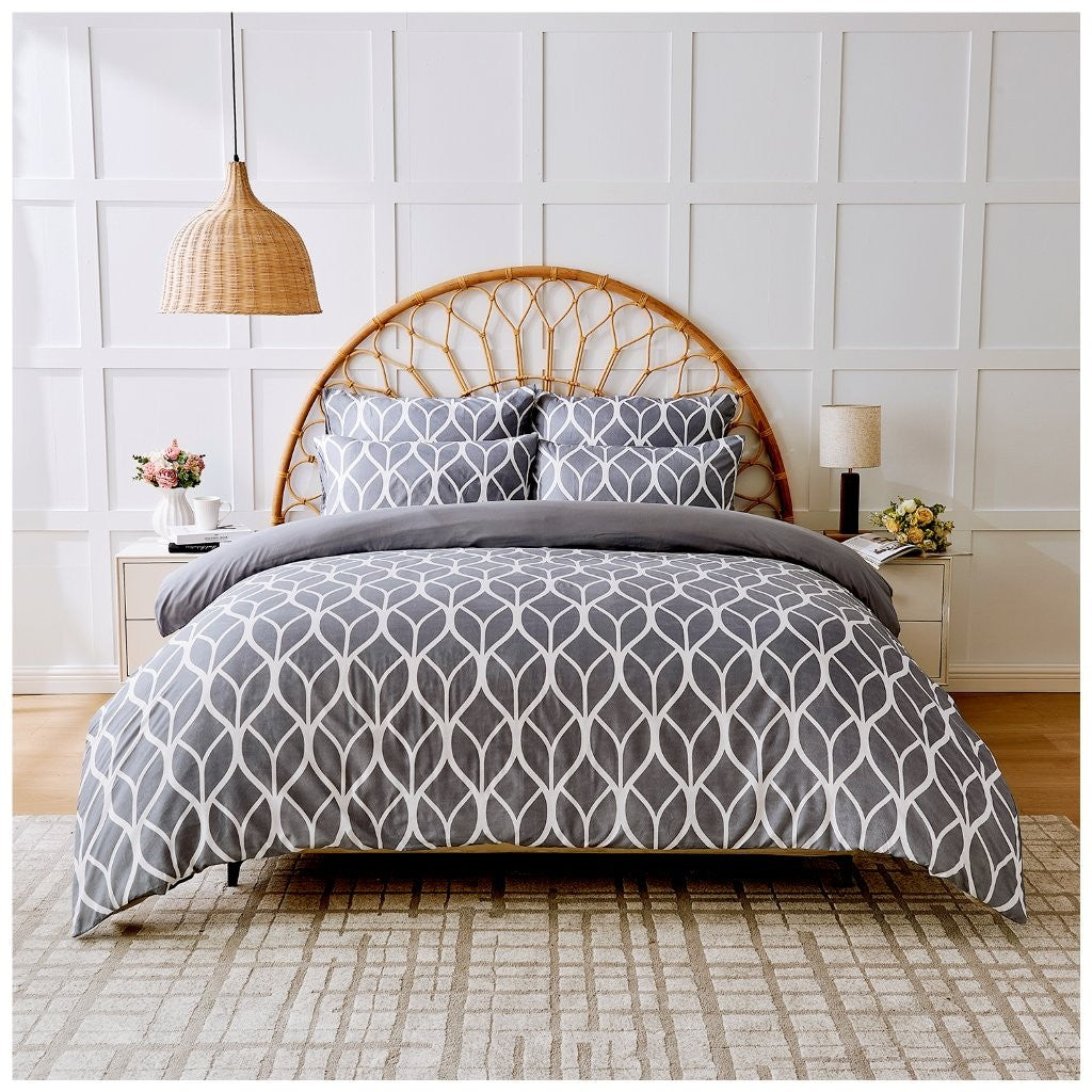 Eden Geo Printed Duvet Cover Set