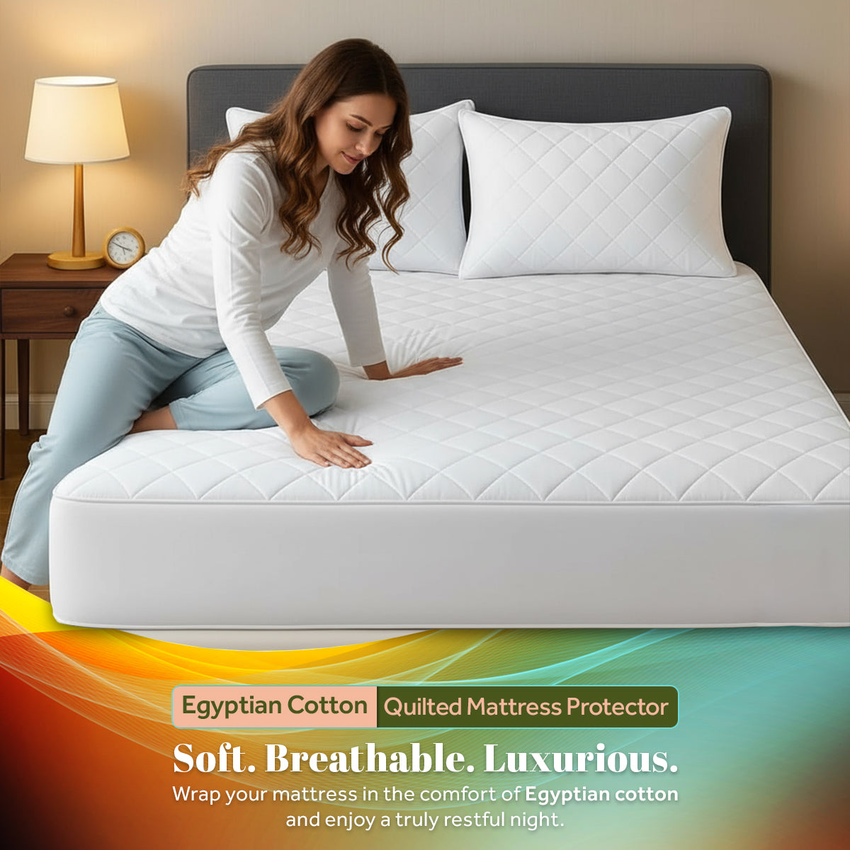 Egyptian Cotton Quilted Mattress Protectors