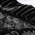 Embossed Heavy Blanket | 200CM x 240CM | Black