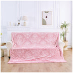 Embossed Heavy Blanket | 200CM x 240CM | Blush Pink