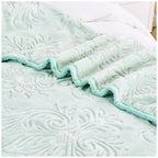 Embossed Heavy Blanket | 200CM x 240CM | Sage Green