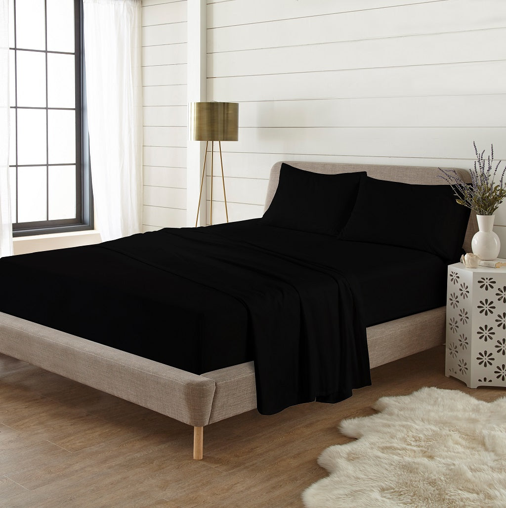 100% Brushed Cotton Flannelette Flat Sheet | 10 Colours