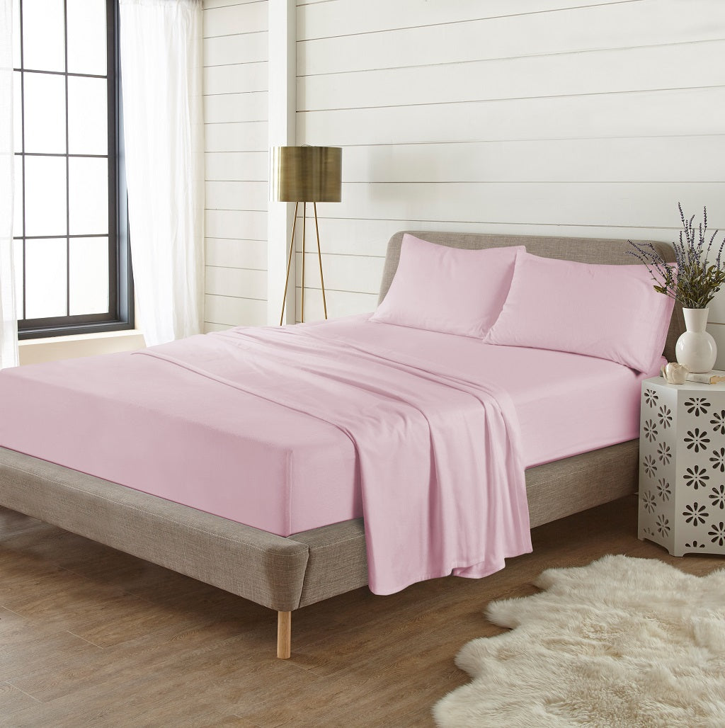 100% Brushed Cotton Flannelette Flat Sheet | 10 Colours