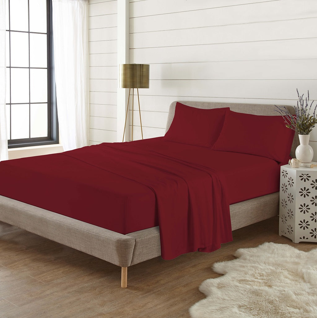 100% Brushed Cotton Flannelette Flat Sheet | 10 Colours