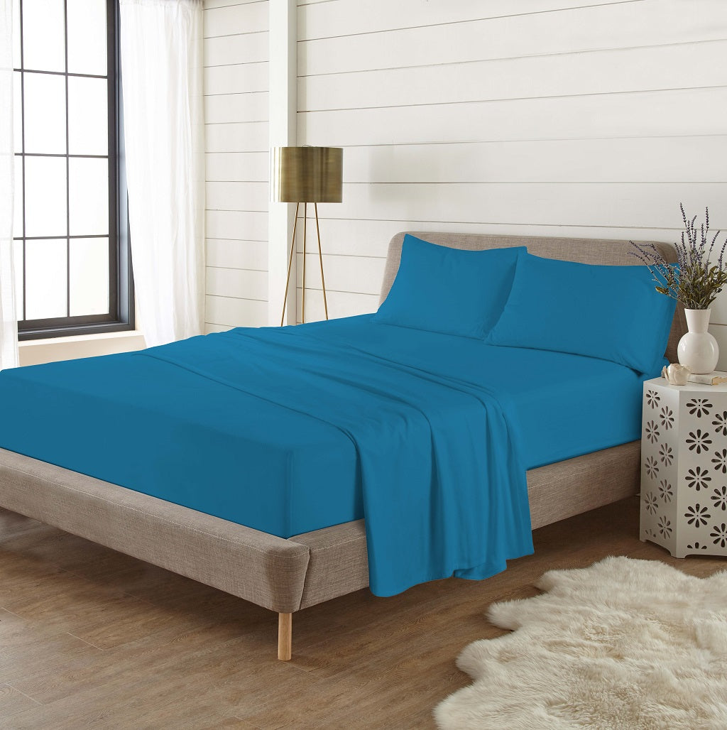 100% Brushed Cotton Flannelette Flat Sheet | 10 Colours