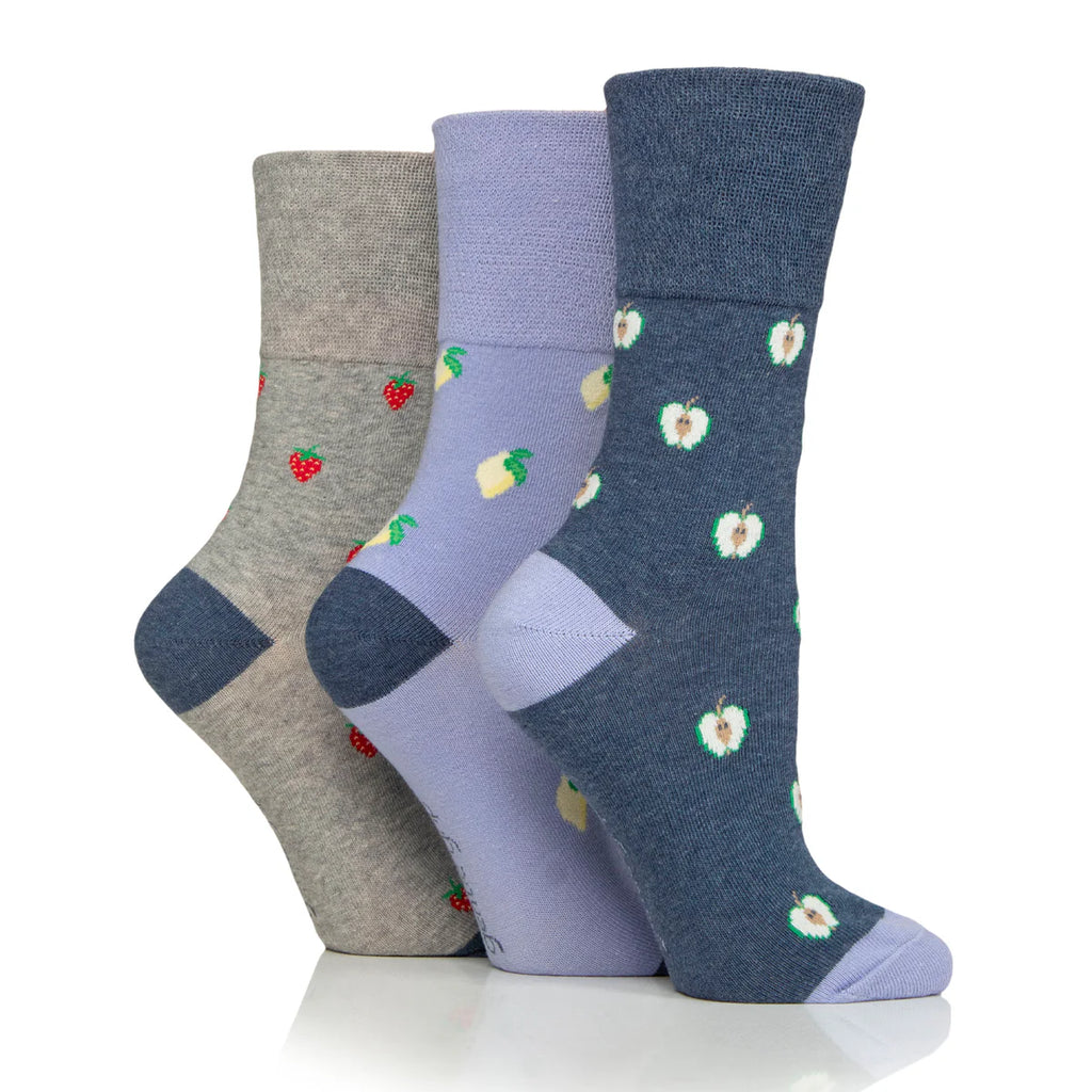 Women Fruit Gentle Grip Cotton Rich Socks