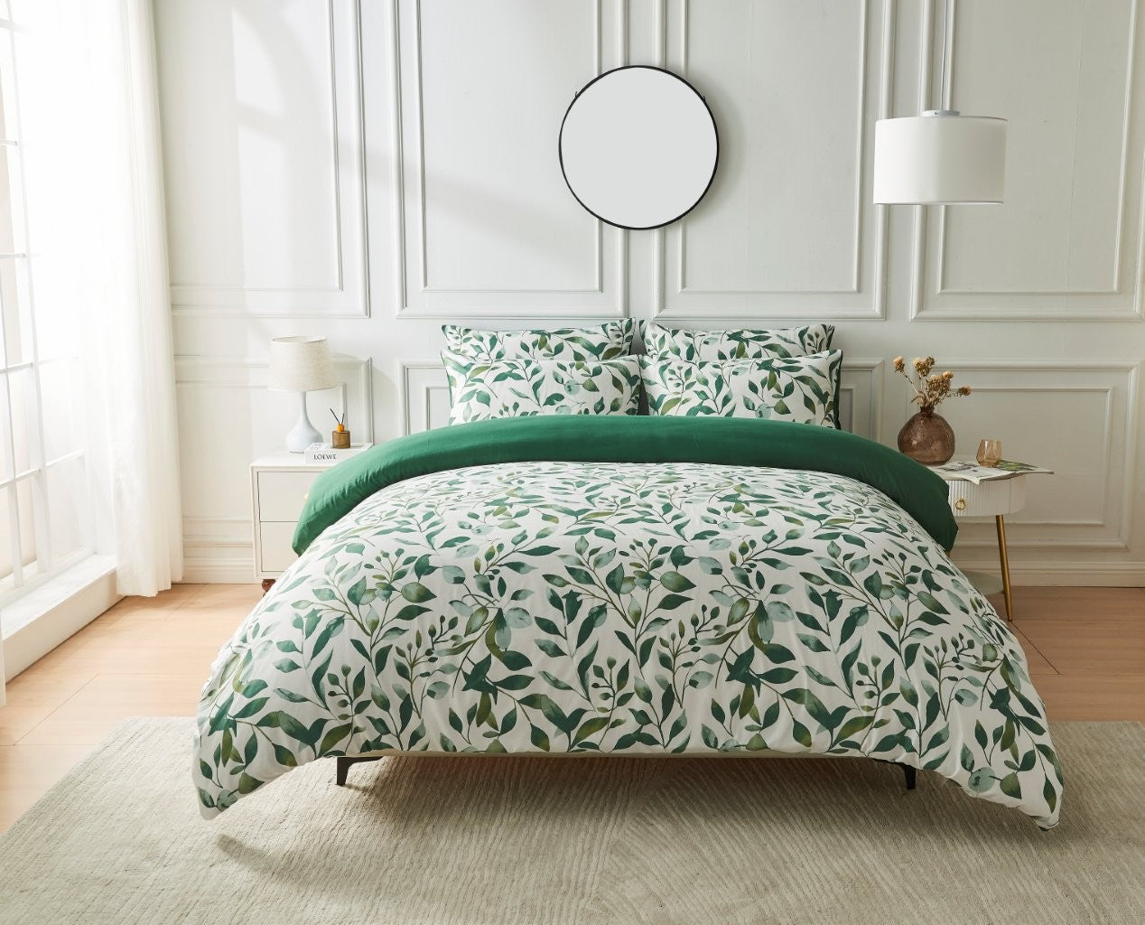 Felton Leaf Printed Duvet Cover Set