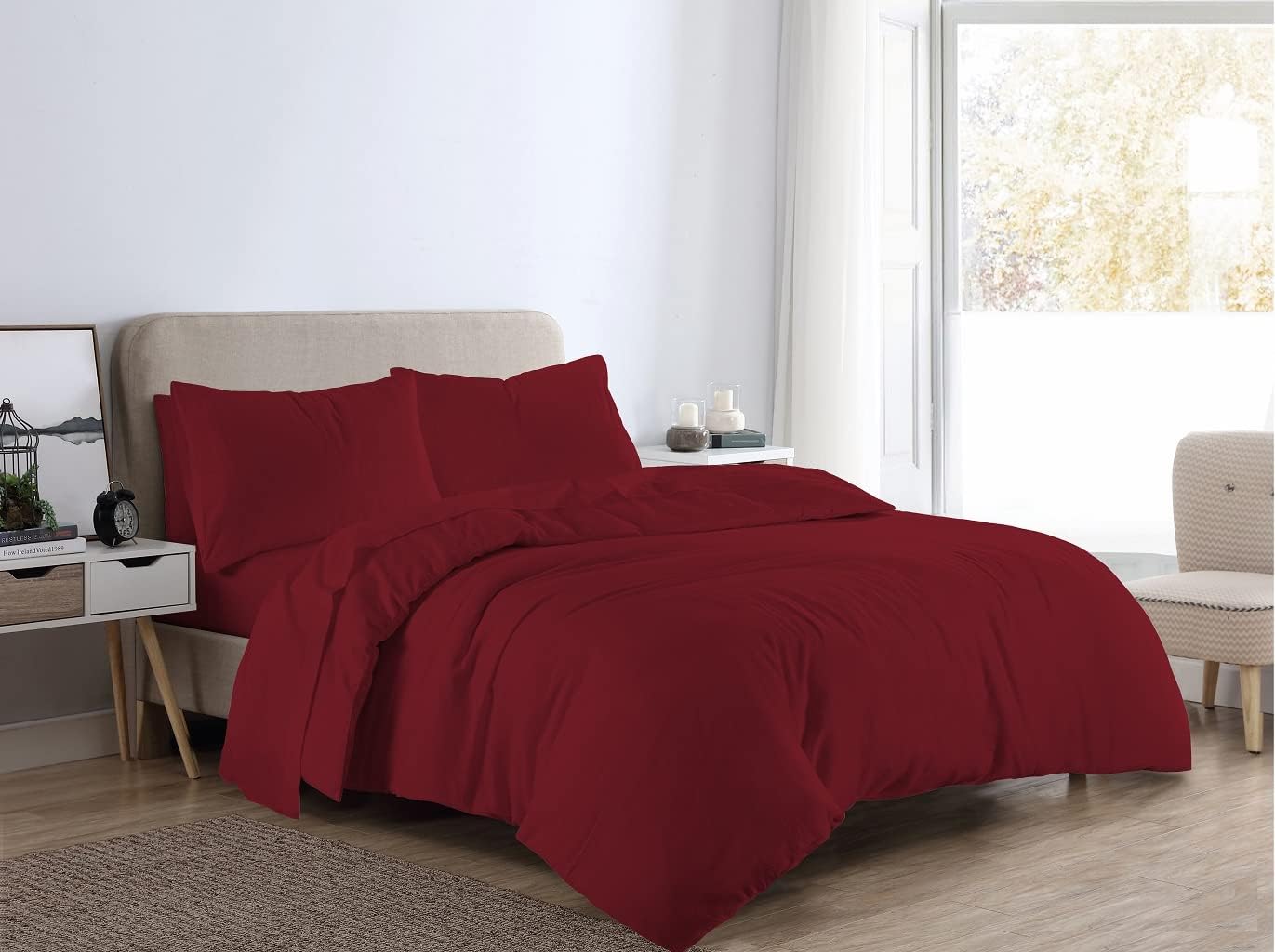 Flannelette Plain Duvet Cover Set | 10 Colours