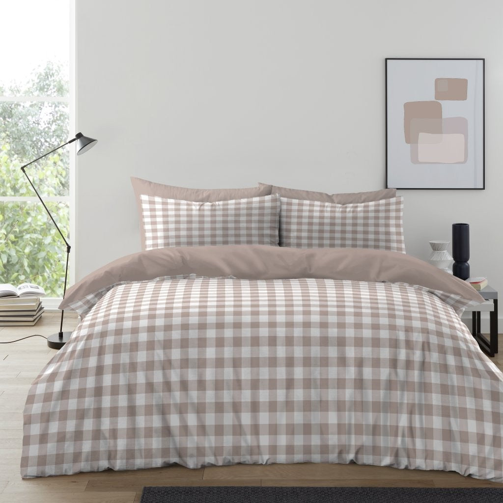 Gingham Moor Printed Duvet Cover Set | 14 Colours