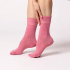 Women Grey/Lavender/Rose Gentle Grip Cotton Rich Socks