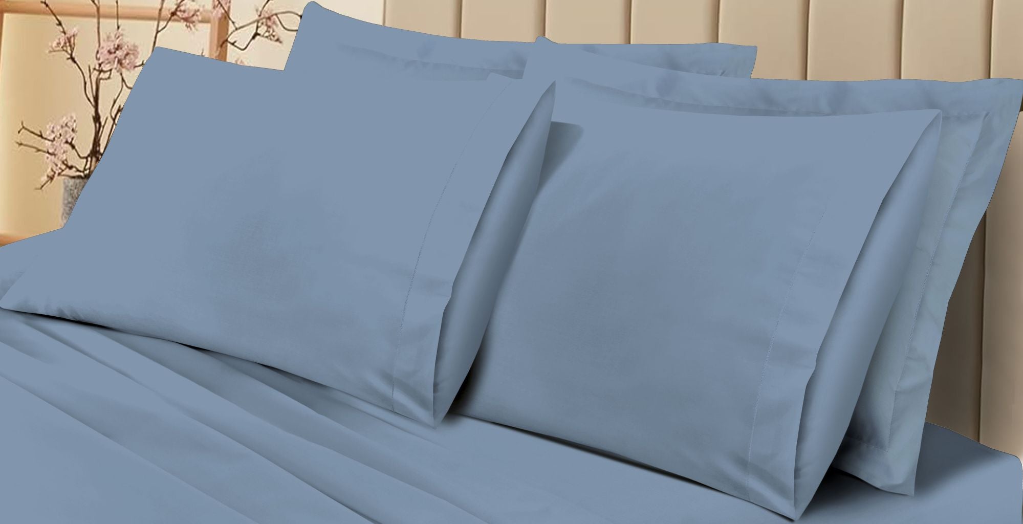 180TC Percale Poly Cotton Pillow Cases | Pack of 4 | 14 Colours