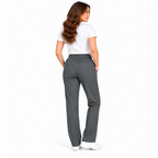 Grey women's healthcare uniform trousers view 4