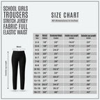 Pack of 2 Black Jersey Pull-On School Trousers – Full Elasticated Waist