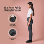 Grey Jersey Pull-On School Trouser – Full Elasticated Waist