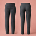 Pack of 2 Grey Jersey Pull-On School Trousers – Full Elasticated Waist