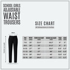 Pack of 2 Black School Uniform Trousers – Adjustable Waist, Regular Fit