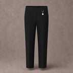 Black Pull-On School Trousers – Half Elasticated Waist with Heart Pendant