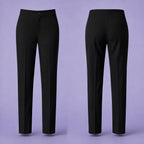 Pack of 2 Black School Uniform Trousers – Adjustable Waist, Regular Fit