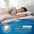 Goose Feather & Down Pillows | Pack of 2