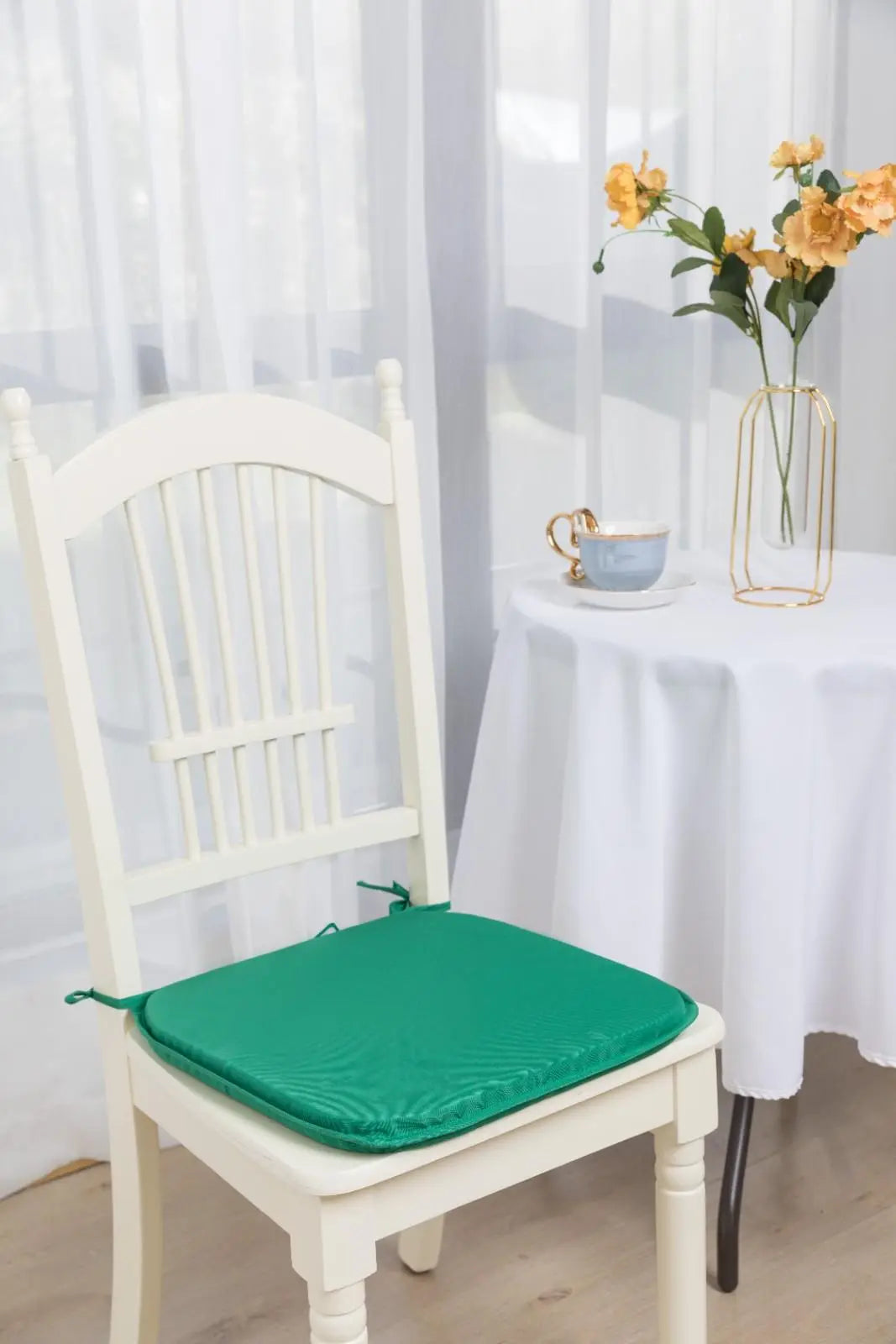 green seat chair pads