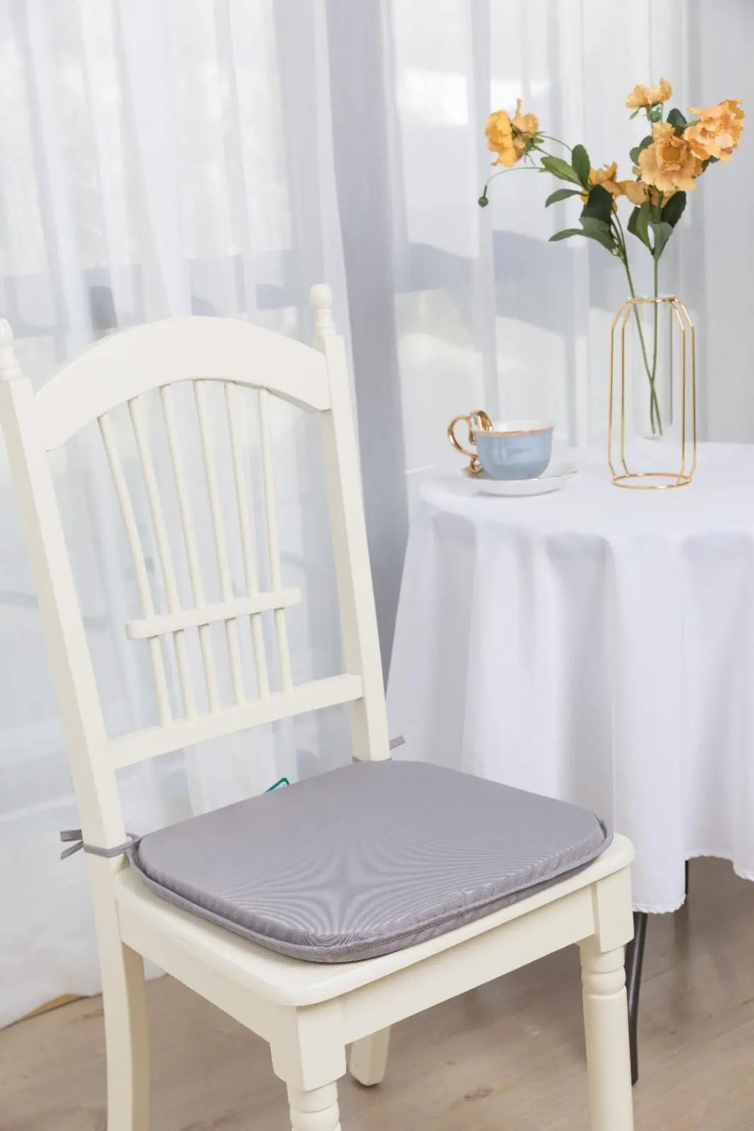 grey seat chair pads