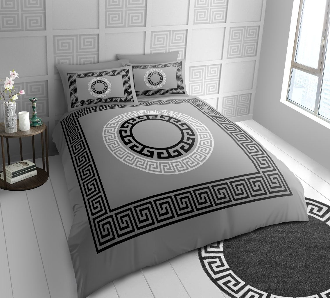 IDA Greek Printed Duvet Cover Sets | 6 Colours