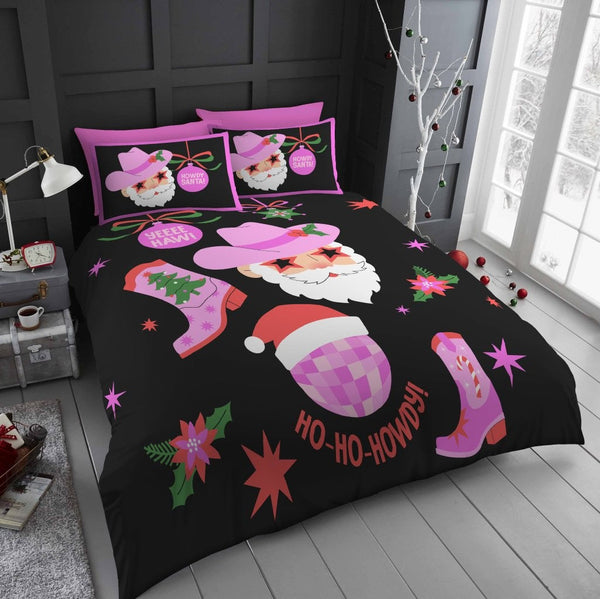 Ho Ho Howdy Printed Duvet Cover Set