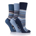Women Intellect Navy/Denim Gentle Grip Cotton Rich Socks