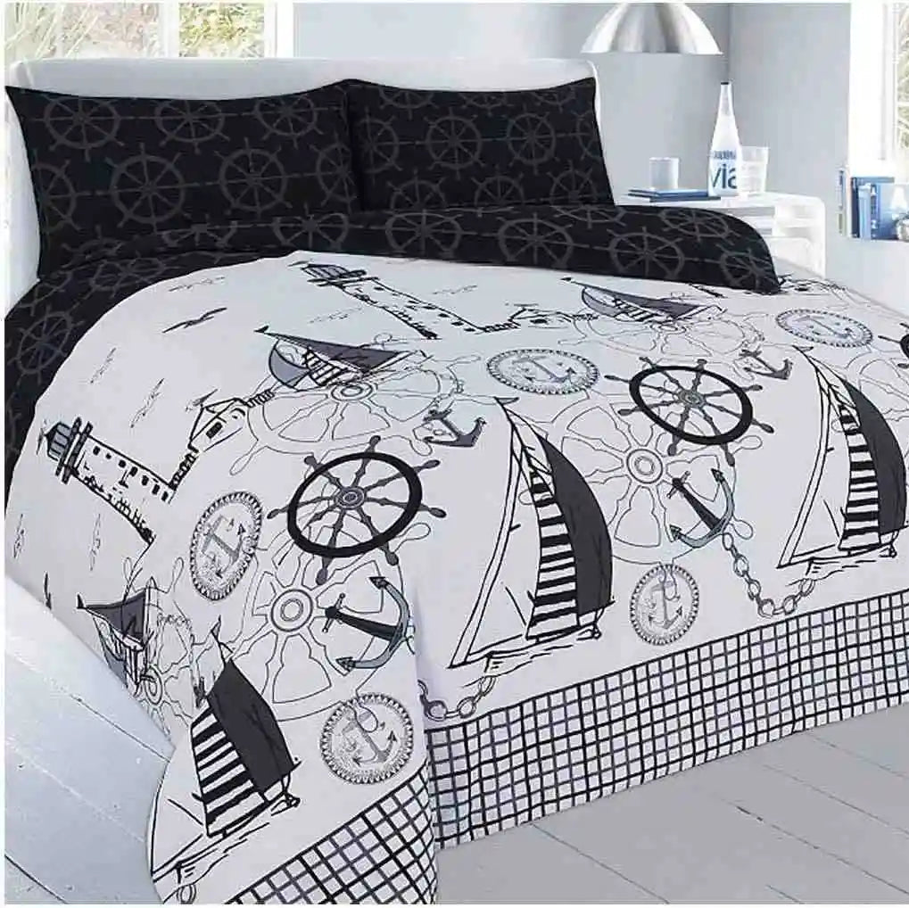jack ptinted duvet set black