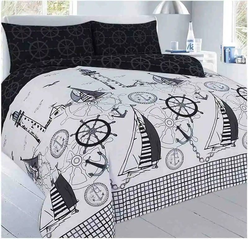 jack ptinted duvet set black