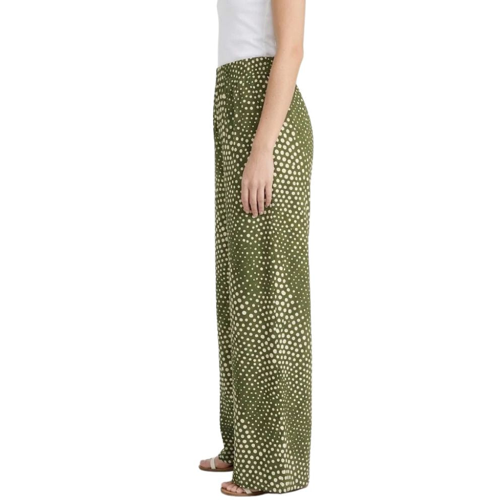 Spot Printed Jersey Palazzo Trousers | 3 Colours