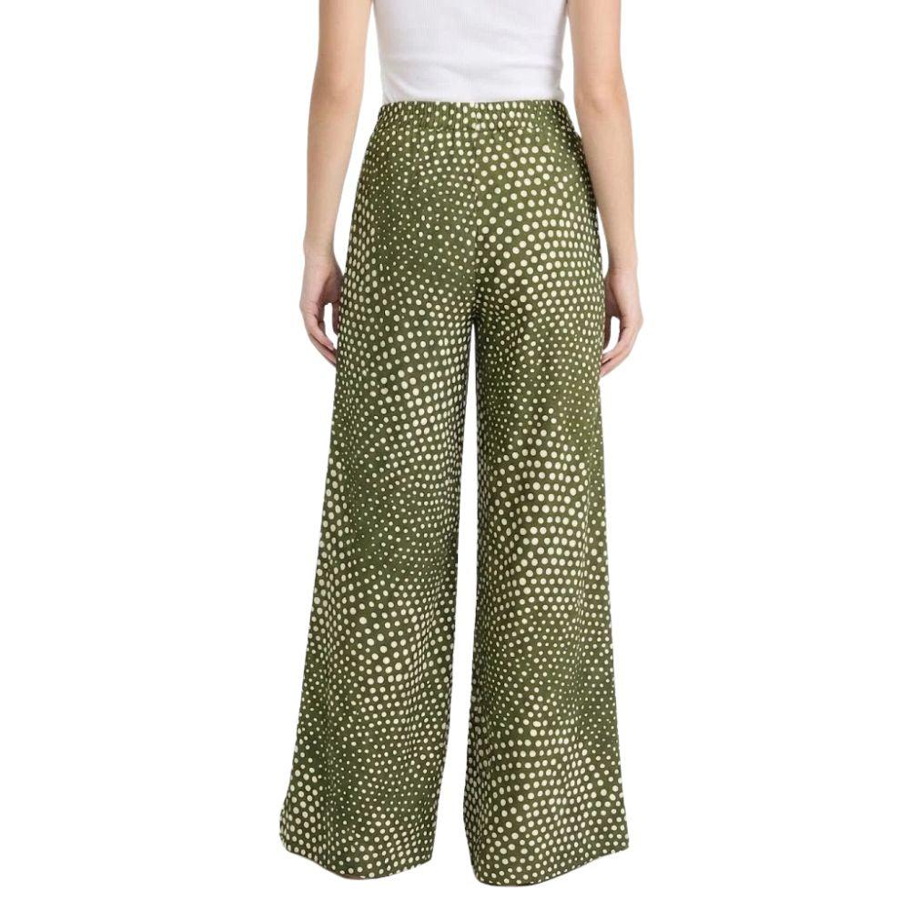 Spot Printed Jersey Palazzo Trousers | 3 Colours