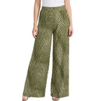 Spot Printed Jersey Palazzo Trousers | 3 Colours