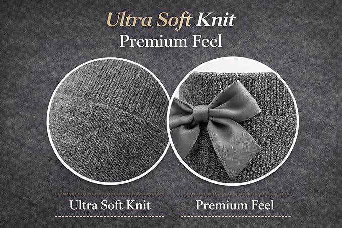 Girls Knee High Socks with Satin Bow | 4 Colours