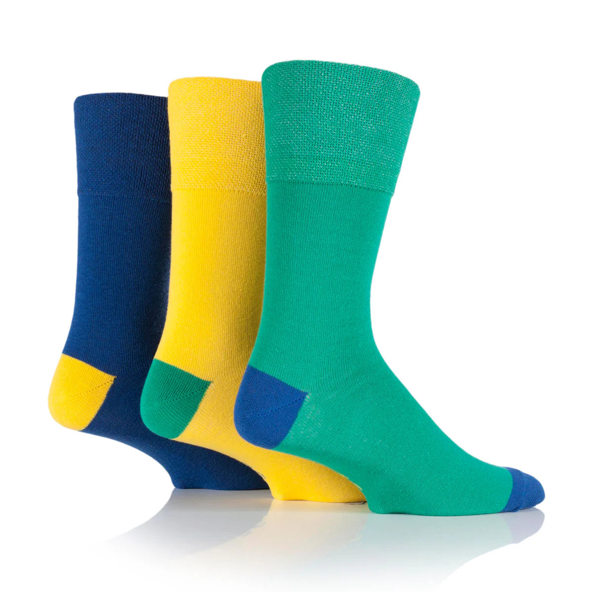 Men’s Leisure Colourburst Gentle Grip Cotton Rich Socks