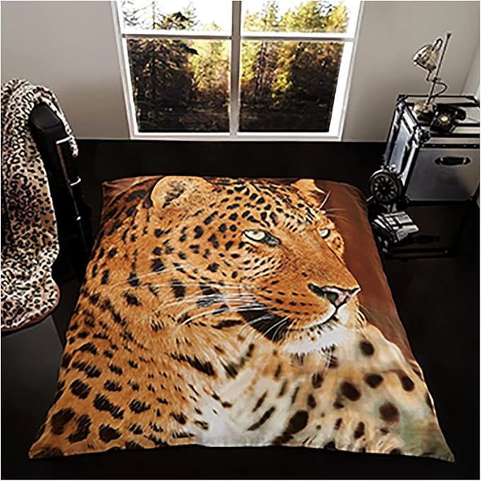 3D Leopard Printed Animal Throws