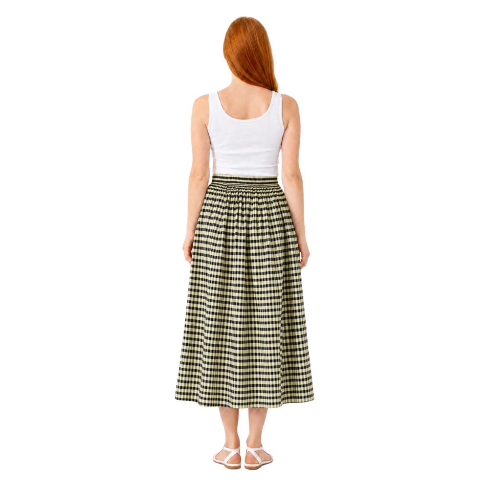 Gingham Crinkle Midi Skirt | 7 Colours