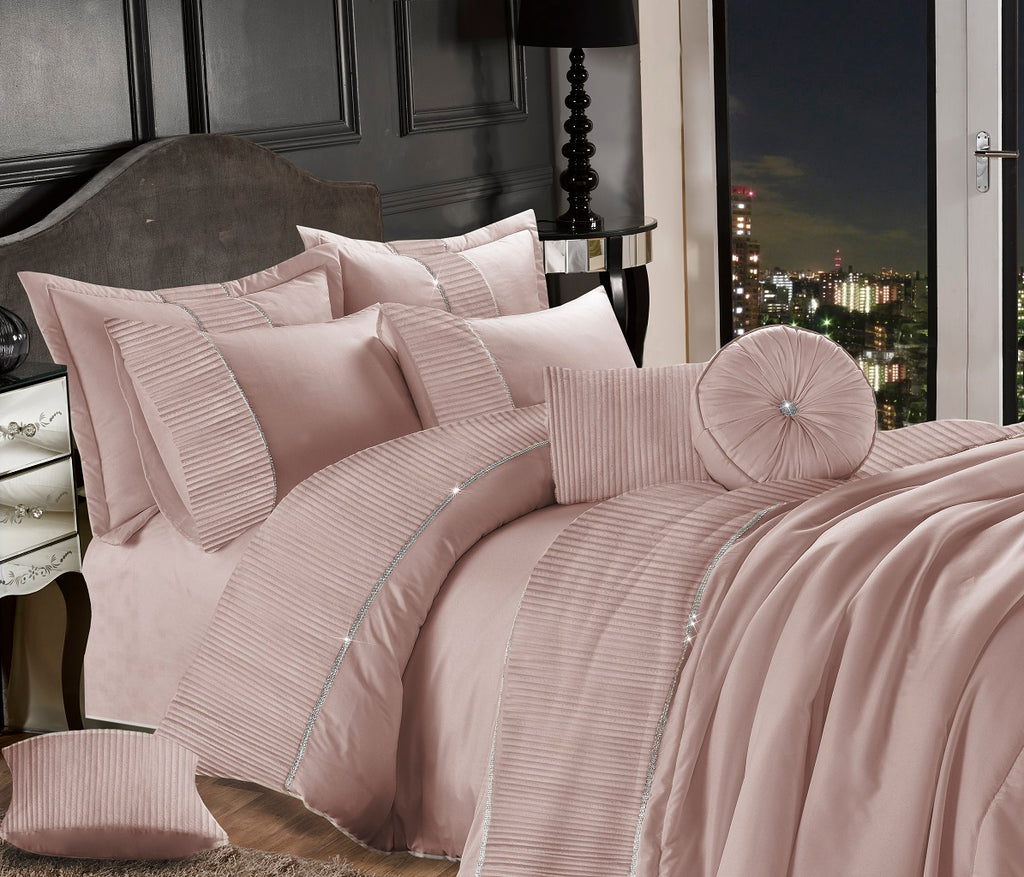 Leona Embroidered Duvet Cover Set | 3 Colours