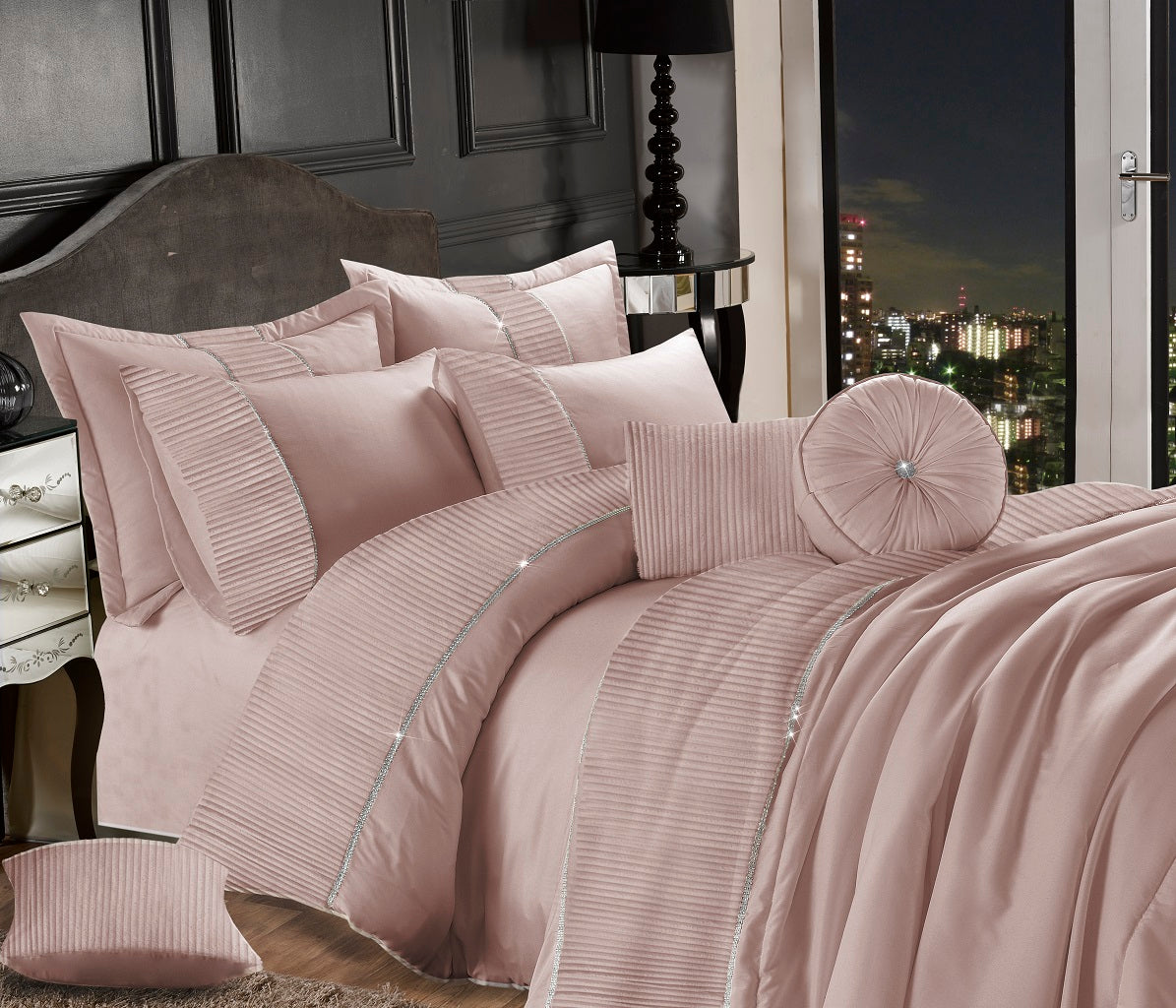 Leona Embroidered Duvet Cover Set | 3 Colours