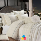 Leona Embroidered Duvet Cover Set | 3 Colours