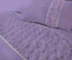 Aurora Ruffled Diamond Lace Sequin Duvet Cover Set | 3 Colours