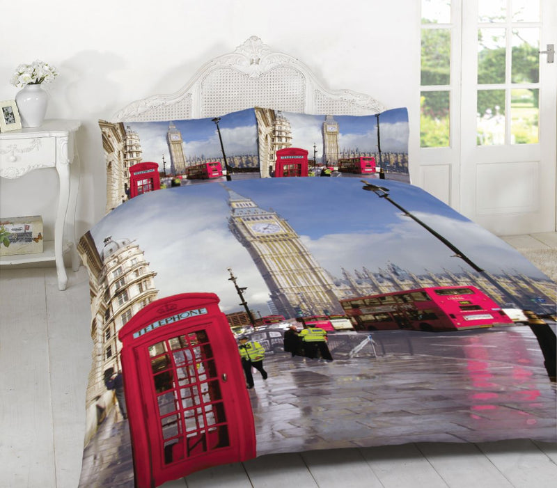 london 3d printed duvet cover