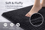 Shaggy Chenille Loop 2 Pcs Bath Mat Set | 7 Colours