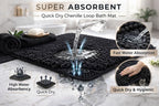 Shaggy Chenille Loop 2 Pcs Bath Mat Set | 7 Colours