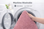 Shaggy Chenille Loop 2 Pcs Bath Mat Set | 7 Colours