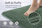 Shaggy Chenille Loop 2 Pcs Bath Mat Set | 7 Colours