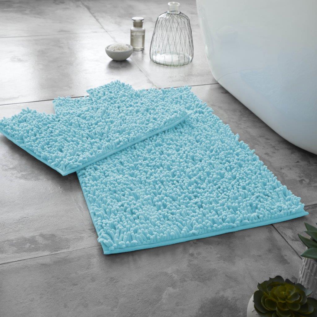 Loop Non Slip Bath Mat Set   | 15 Colours Available
