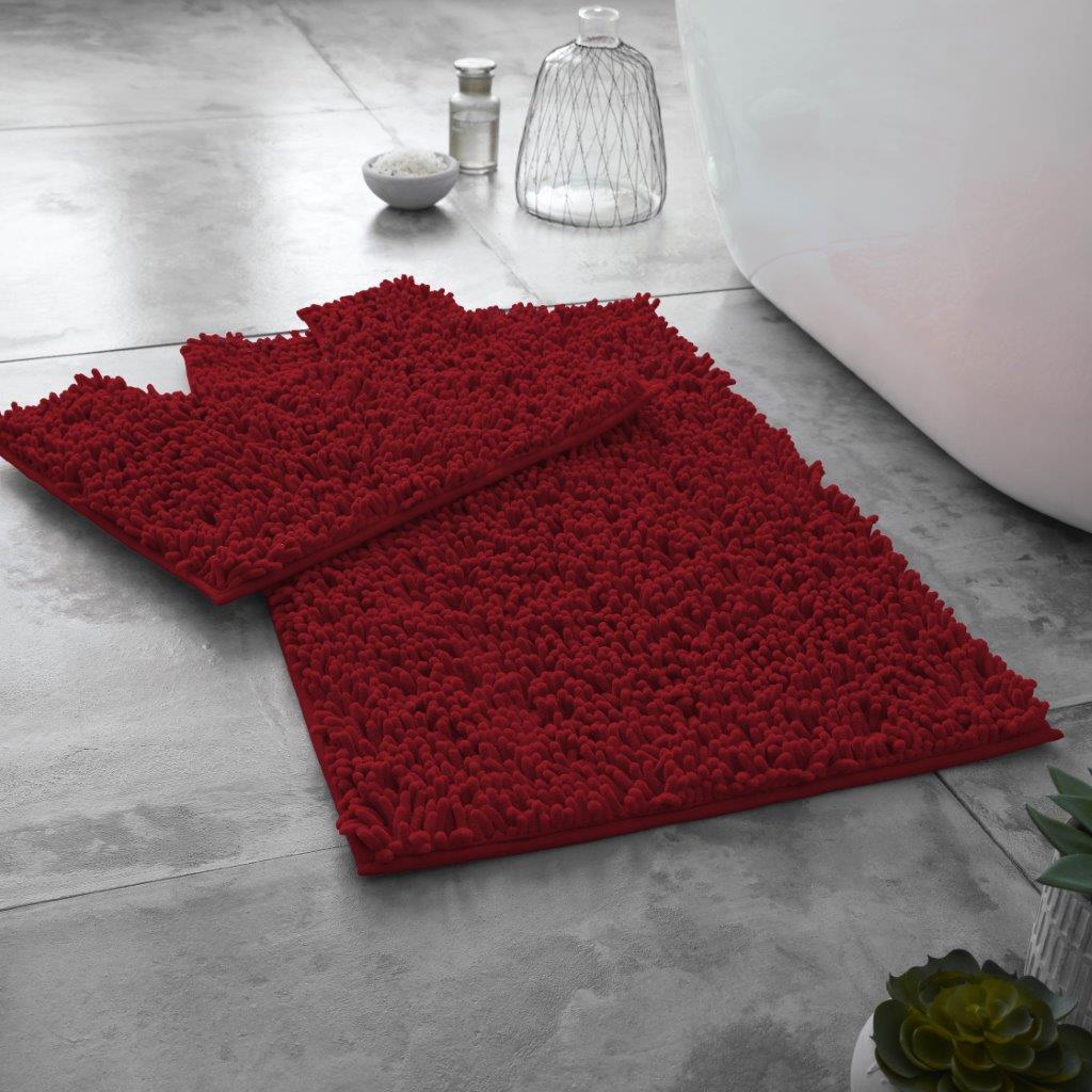 Loop Non Slip Bath Mat Set   | 15 Colours Available