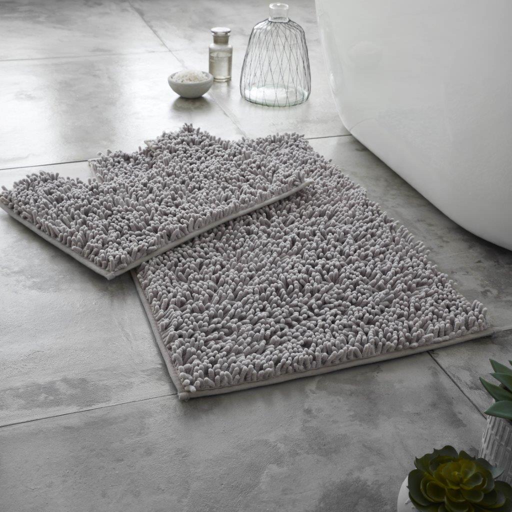 Loop Non Slip Bath Mat Set   | 15 Colours Available